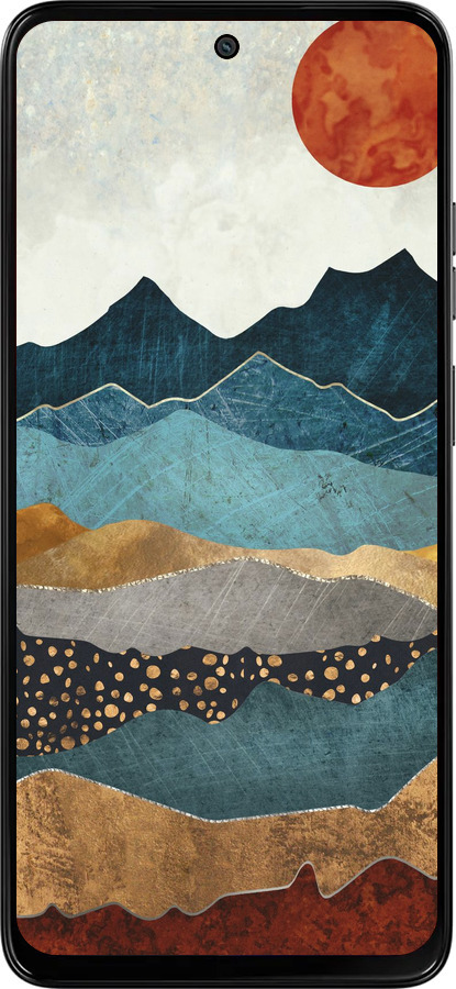 Силіконовий чехол Захід гори для Motorola Moto G15 Power - 5434u-4044 изображение 