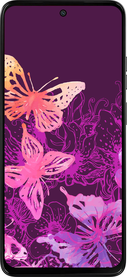 Силиконовый чехол Бабочки v2 для Motorola Moto G15 Power - 5475u-4044 изображение 