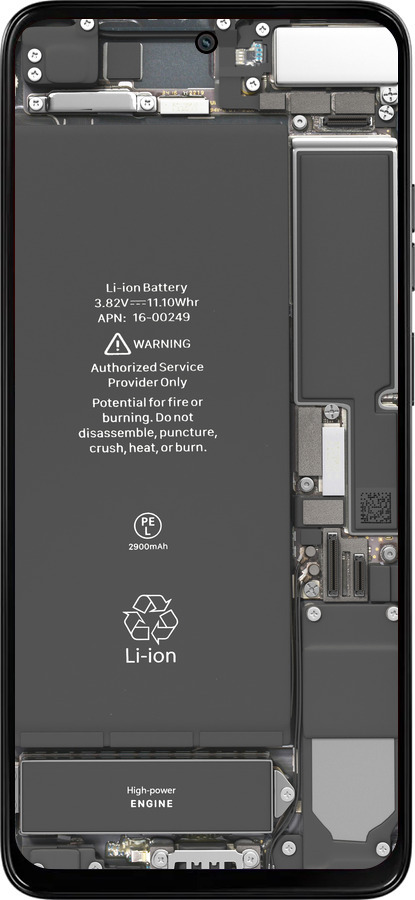 Силиконовый чехол Детали смартфона для Motorola Moto G15 Power - 5487u-4044 изображение 