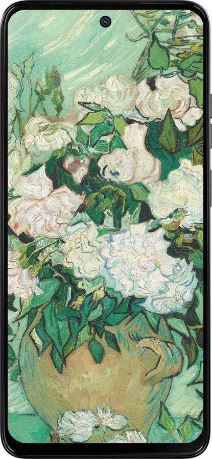 Силиконовый чехол Винсент Ван Гог. Ваза с розами для Motorola Moto G15 Power - 5543u-4044 изображение 