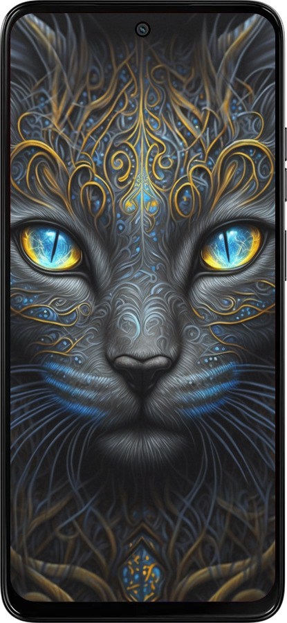 Силиконовый чехол Кошка для Motorola Moto G15 Power - 5548u-4044 изображение 