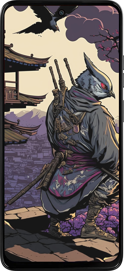 Силиконовый чехол Птица воин для Motorola Moto G15 Power - 5587u-4044 изображение 