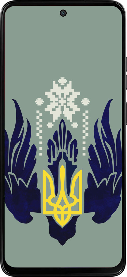 Силиконовый чехол Тризуб с крыльями для Motorola Moto G15 Power - 5640u-4044 изображение 