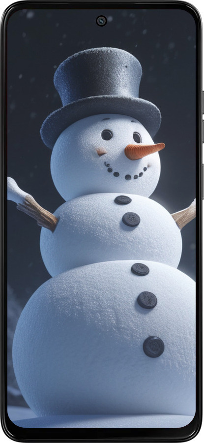 Силиконовый чехол Снеговик для Motorola Moto G15 Power - 5826u-4044 изображение 