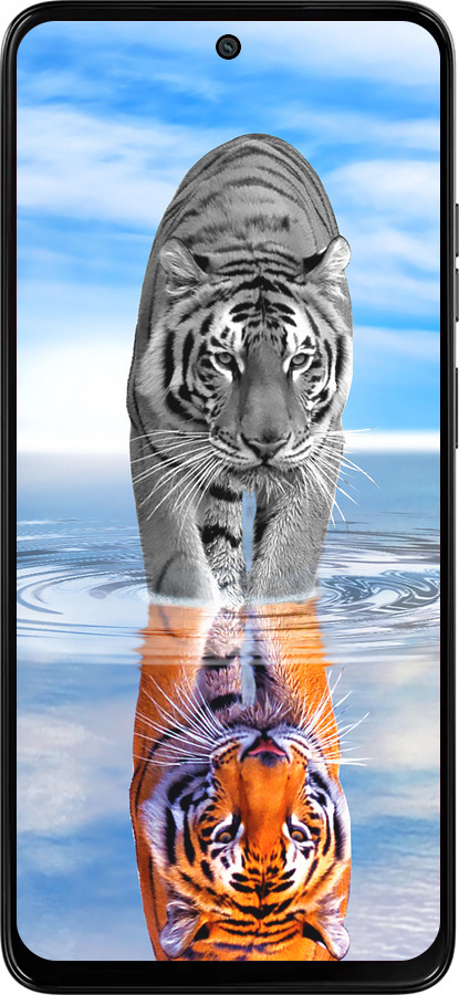 Силиконовый чехол Тигр для Motorola Moto G15 Power - 6016u-4044 изображение 