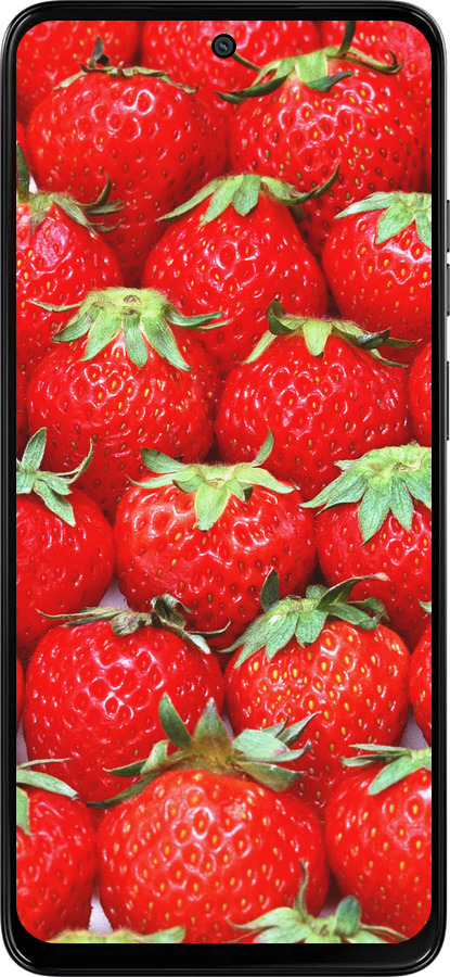 Силиконовый чехол Клубника для Motorola Moto G15 Power - 6020u-4044 изображение 