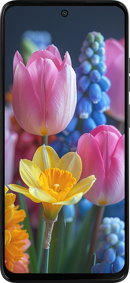 Силиконовый чехол Весенние цветы для Motorola Moto G15 Power - 6058u-4044 изображение 