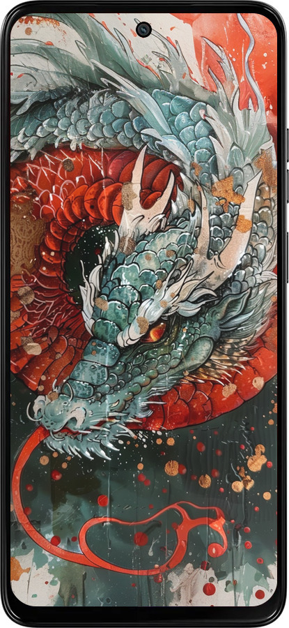 Силиконовый чехол Стихия огня для Motorola Moto G15 Power - 6101u-4044 изображение 