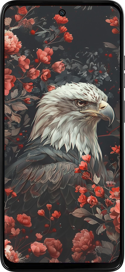 Силіконовий чехол Квітковий вартовий для Motorola Moto G15 Power - 6102u-4044 изображение 