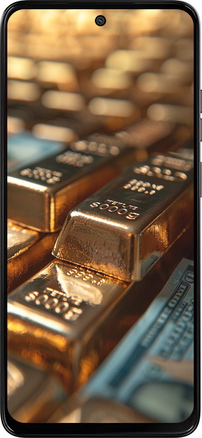 Силиконовый чехол Сияние золота для Motorola Moto G15 Power - 6104u-4044 изображение 