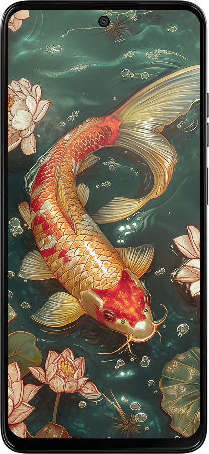 Силиконовый чехол Мелодия Лотоса для Motorola Moto G15 Power - 6106u-4044 изображение 