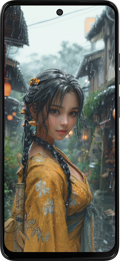 Силиконовый чехол Anime-girl для Motorola Moto G15 Power - 6133u-4044 изображение 