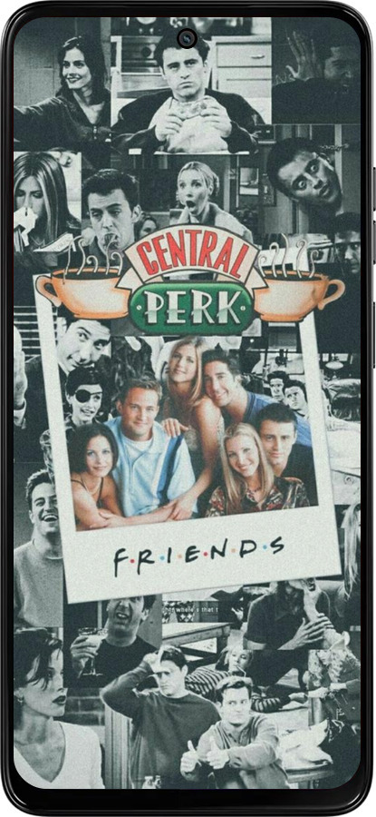 Силиконовый чехол Друзья для Motorola Moto G15 Power - 6276u-4044 изображение 