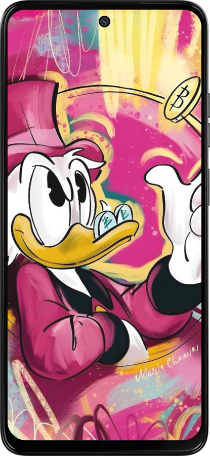 Силиконовый чехол Скрудж для Motorola Moto G15 Power - 6283u-4044 изображение 