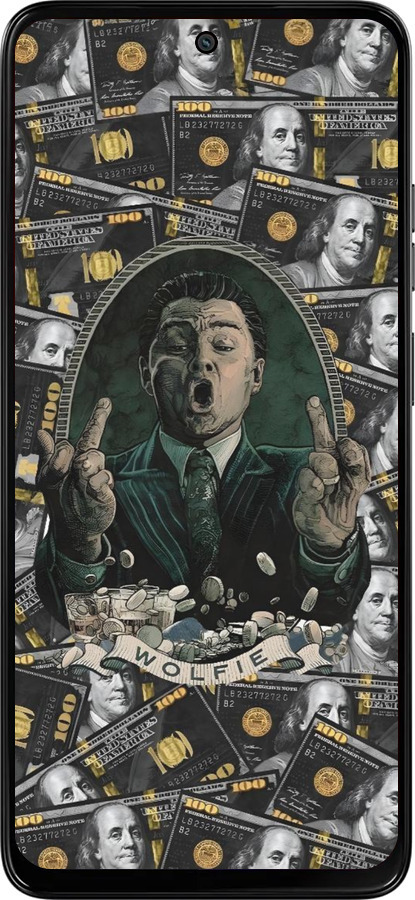 Силіконовий чехол Волк с валл стрит для Motorola Moto G15 Power - 6287u-4044 изображение 