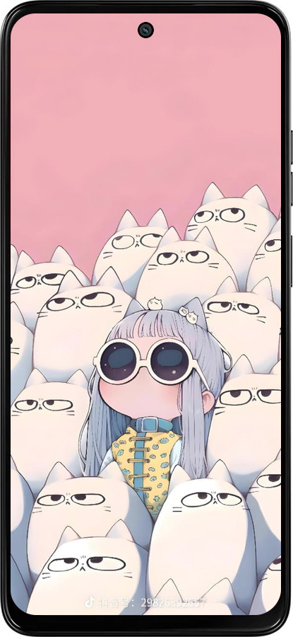 Силіконовий чехол Малышка с котами для Motorola Moto G15 Power - 6295u-4044 изображение 