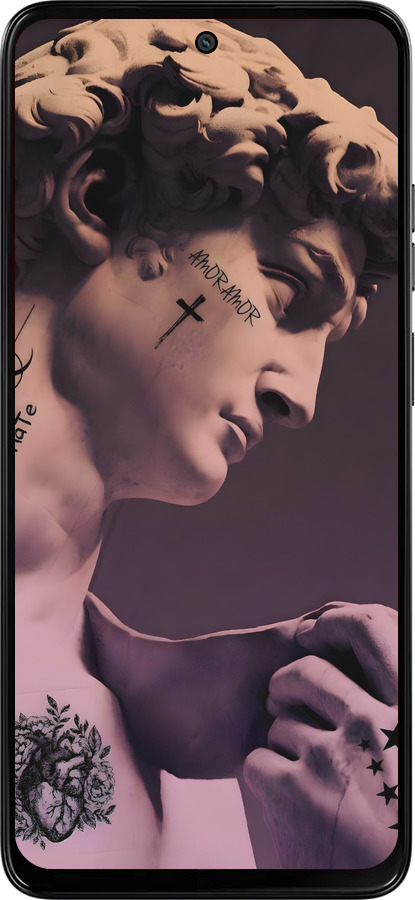 Силиконовый чехол Давид для Motorola Moto G15 Power - 6302u-4044 изображение 