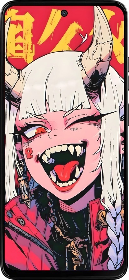 Силиконовый чехол Аниме демон для Motorola Moto G15 Power - 6308u-4044 изображение 