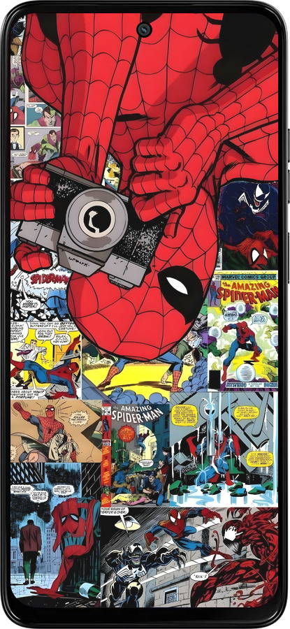 Силіконовий чехол Людина павук 2 для Motorola Moto G15 Power - 6333u-4044 изображение 