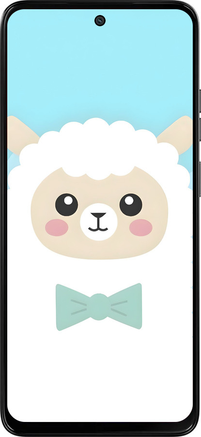 Силиконовый чехол Милый барашек для Motorola Moto G15 Power - 6355u-4044 изображение 