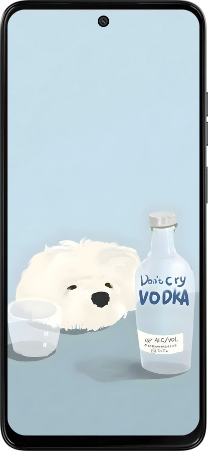 Силиконовый чехол Пес водка для Motorola Moto G15 Power - 6368u-4044 изображение 