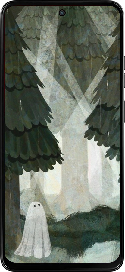 Силиконовый чехол С изображением соснового леса и привидения для Motorola Moto G15 Power - 6420u-4044 изображение 