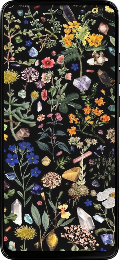Силиконовый чехол С цветами для Motorola Moto G15 Power - 6422u-4044 изображение 