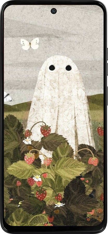 Силиконовый чехол Клубничные поля и привидения для Motorola Moto G15 Power - 6426u-4044 изображение 