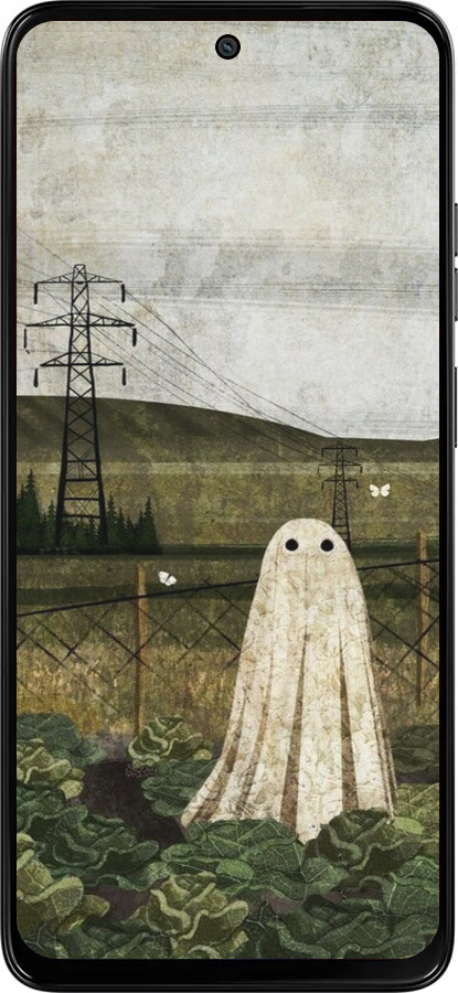 Силиконовый чехол Иллюстрация призрак в капусте для Motorola Moto G15 Power - 6440u-4044 изображение 