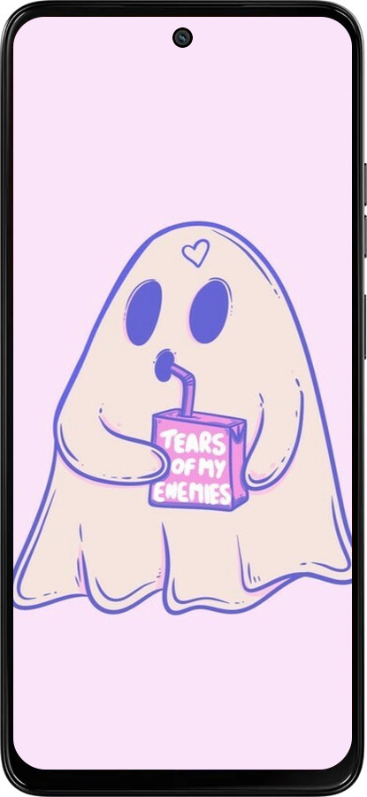 Силиконовый чехол Милый призрак для Motorola Moto G15 Power - 6507u-4044 изображение 