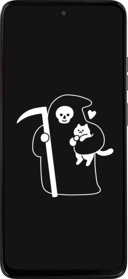 Силіконовий чехол Мінімалістичний арт: смерть та кішка для Motorola Moto G15 Power - 6529u-4044 изображение 