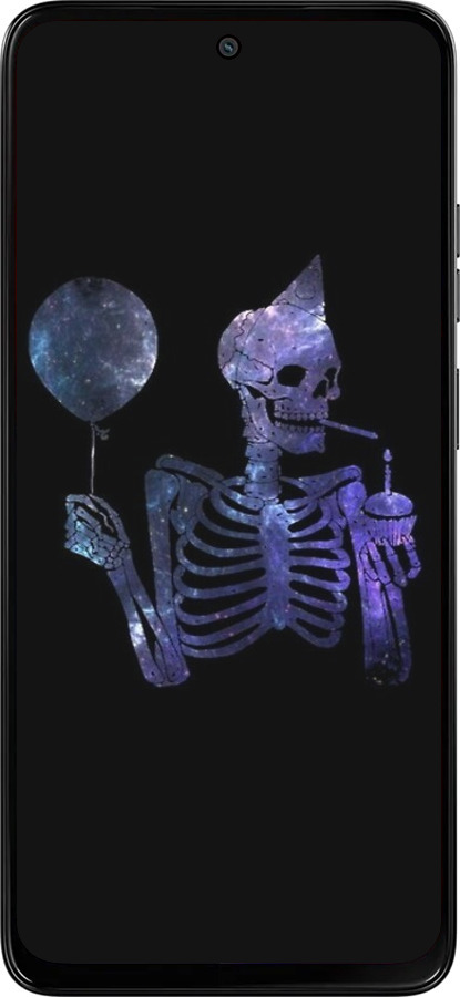 Силиконовый чехол Скелетное искусство для Motorola Moto G15 Power - 6536u-4044 изображение 