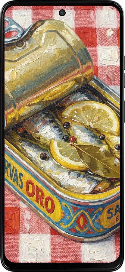 Силіконовий чехол Vintage Sardine Tin Phone для Motorola Moto G15 Power - 6772u-4044 изображение 