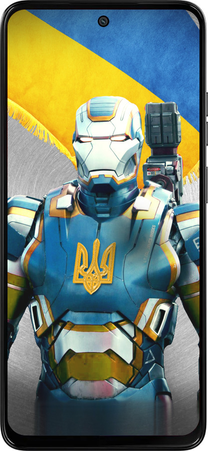 Силиконовый чехол Украинский киборг для Motorola Moto G15 Power - 980u-4044 изображение 