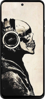 Силиконовый чехол Скелет-меломан v2 для Motorola Moto G15 - 1200u-3948 изображение 