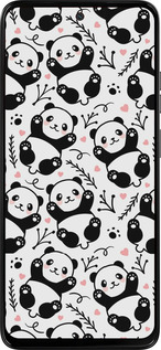 Силіконовий чехол Панди для Motorola Moto G15 - 4318u-3948 изображение 