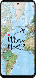 Силиконовый чехол Путешествие для Motorola Moto G15 - 4503u-3948 изображение 