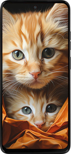 Силиконовый чехол Котики 2 для Motorola Moto G15 - 5664u-3948 изображение 