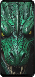Силиконовый чехол Зелёный дракон v2 для Motorola Moto G15 - 5817u-3948 изображение 