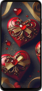 Силиконовый чехол Сердечки v4 для Motorola Moto G15 - 5834u-3948 изображение 