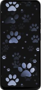 Силиконовый чехол С синими отпечатками лап для Motorola Moto G15 - 6441u-3948 изображение 