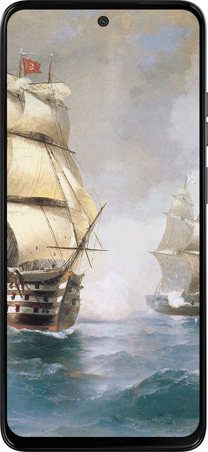 Силиконовый чехол Айвазовский. Корабли для Motorola Moto G15 - 160u-3948 изображение 