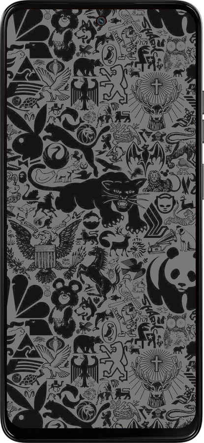 Силиконовый чехол Чёрно-серый стикер бомбинг для Motorola Moto G15 - 2432u-3948 изображение 