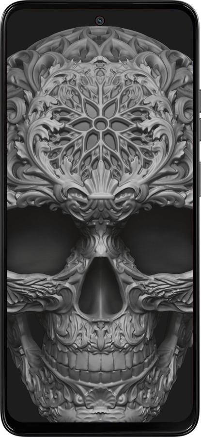 Силиконовый чехол skull-ornament для Motorola Moto G15 - 4101u-3948 изображение 