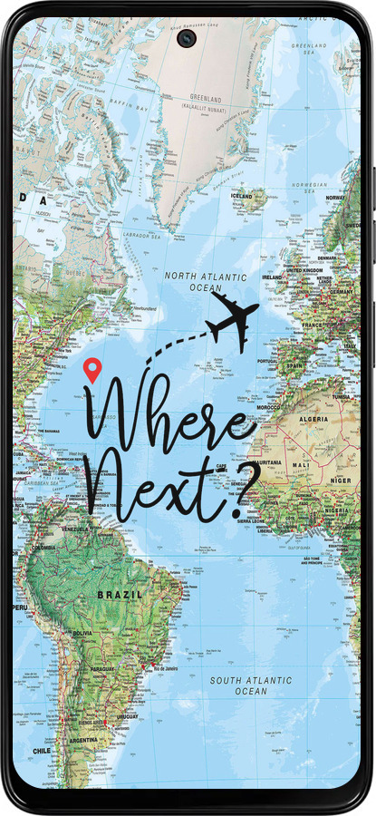 Силиконовый чехол Путешествие для Motorola Moto G15 - 4503u-3948 изображение 