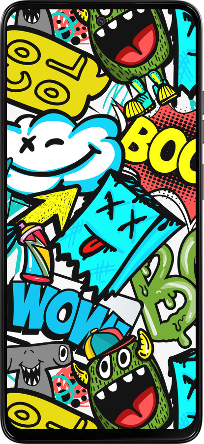 Силіконовий чехол Стікери v4 для Motorola Moto G15 - 5508u-3948 изображение 