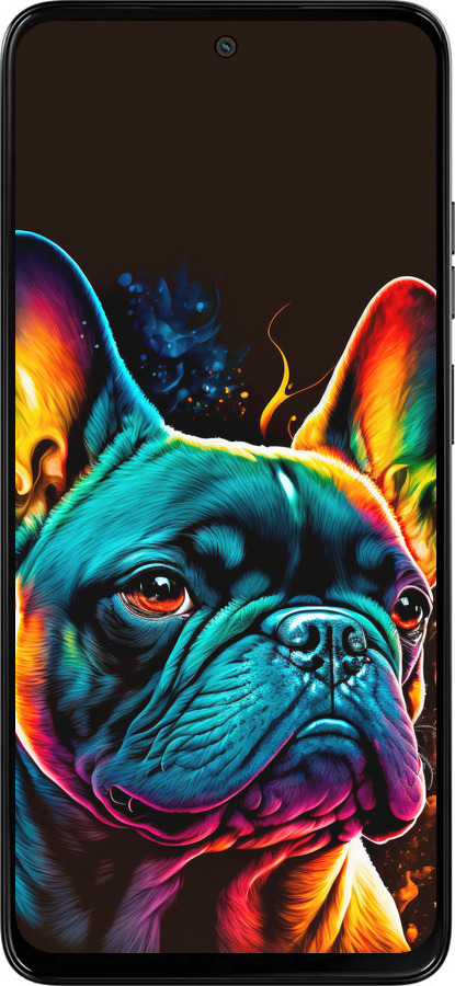 Силиконовый чехол Яркий бульдог для Motorola Moto G15 - 5547u-3948 изображение 