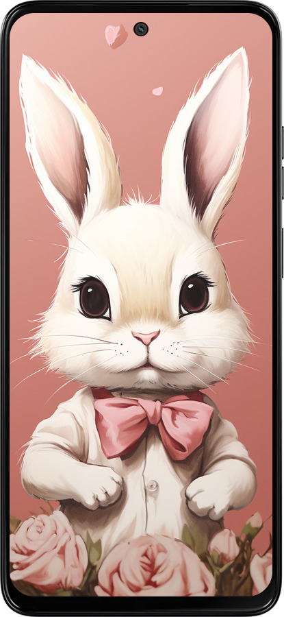 Силіконовий чехол Зайчик для Motorola Moto G15 - 5669u-3948 изображение 