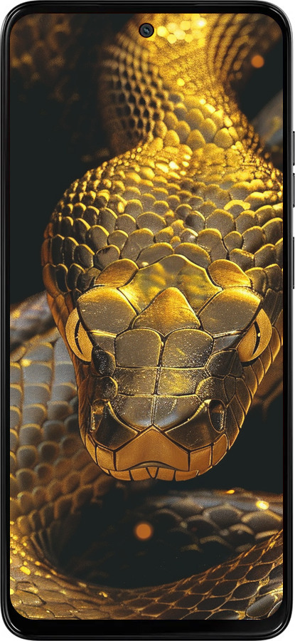 Силиконовый чехол Golden snake для Motorola Moto G15 - 6072u-3948 изображение 