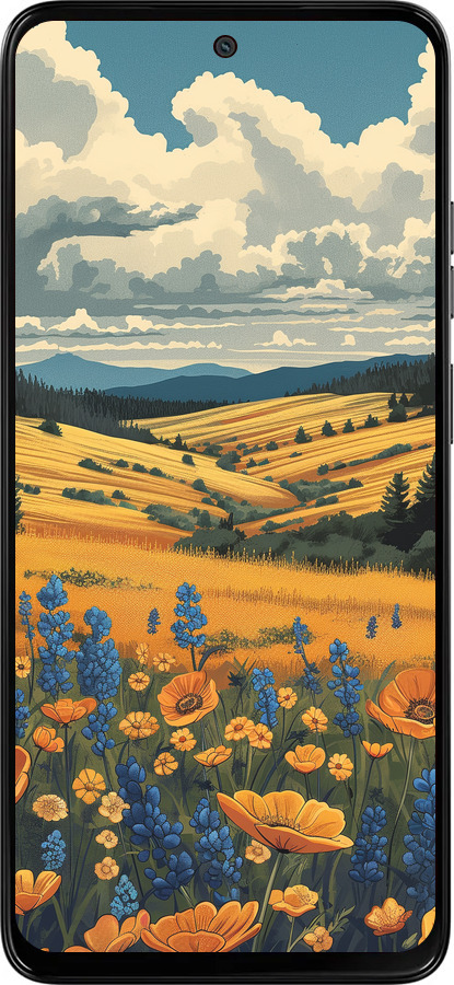 Силиконовый чехол Украинское поле для Motorola Moto G15 - 6082u-3948 изображение 